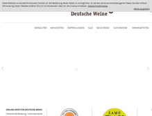 Tablet Screenshot of deutsche-weine.com